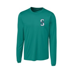 Chandail à manches longues polyester Turquoise